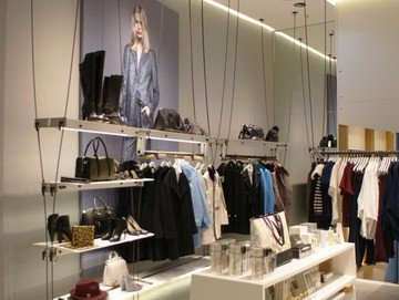 <p>The Store of the UK-based clothing company French Connection in the Mall of Berlin in Berlin.</p>