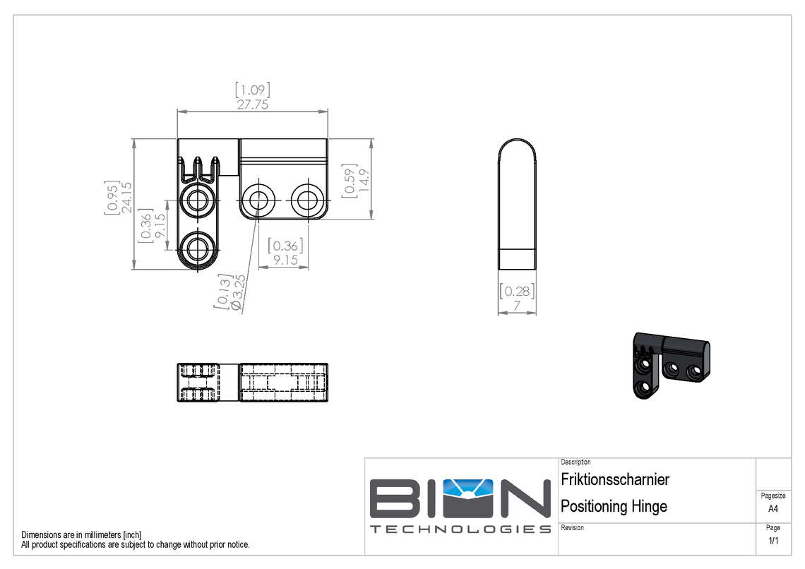 tantulus 3 Positioning Hinge