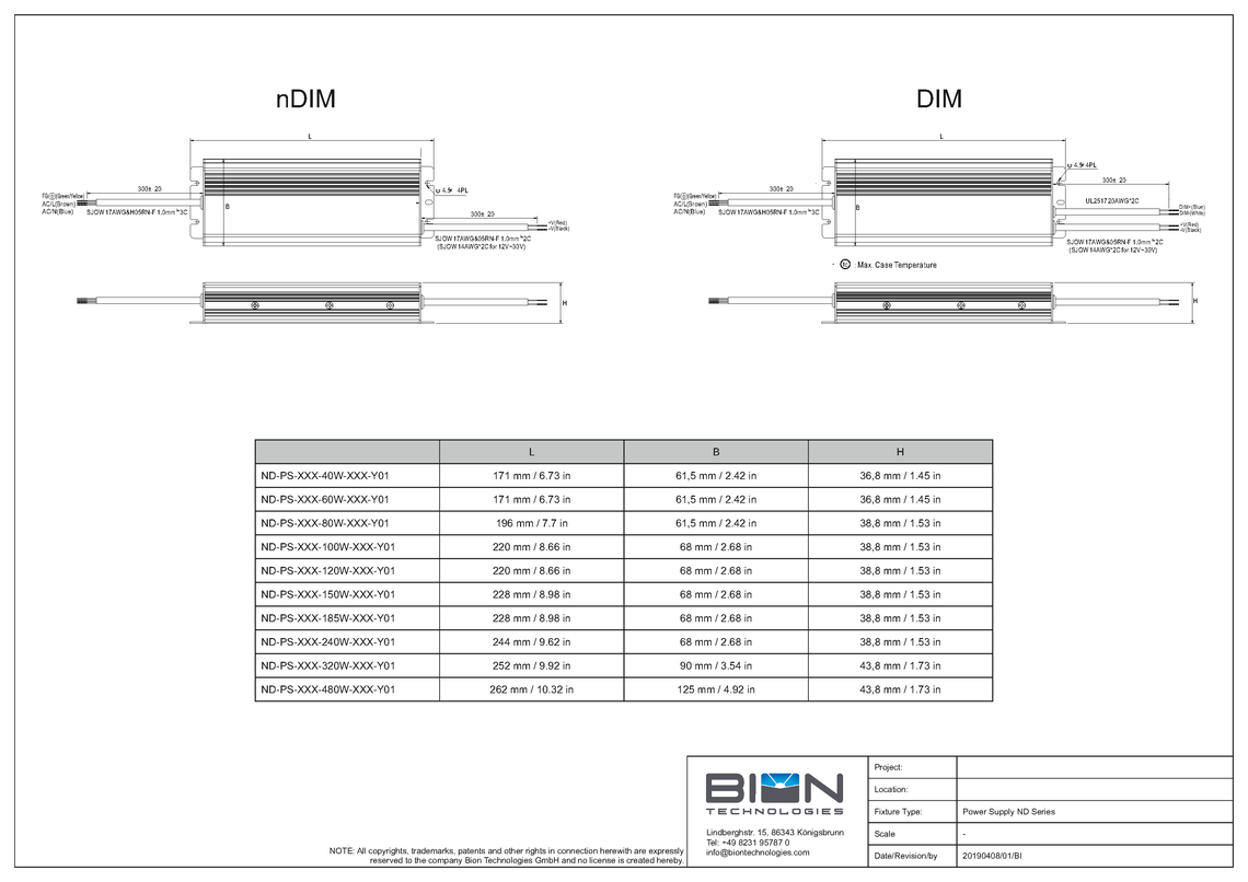 Power Supply ND Series