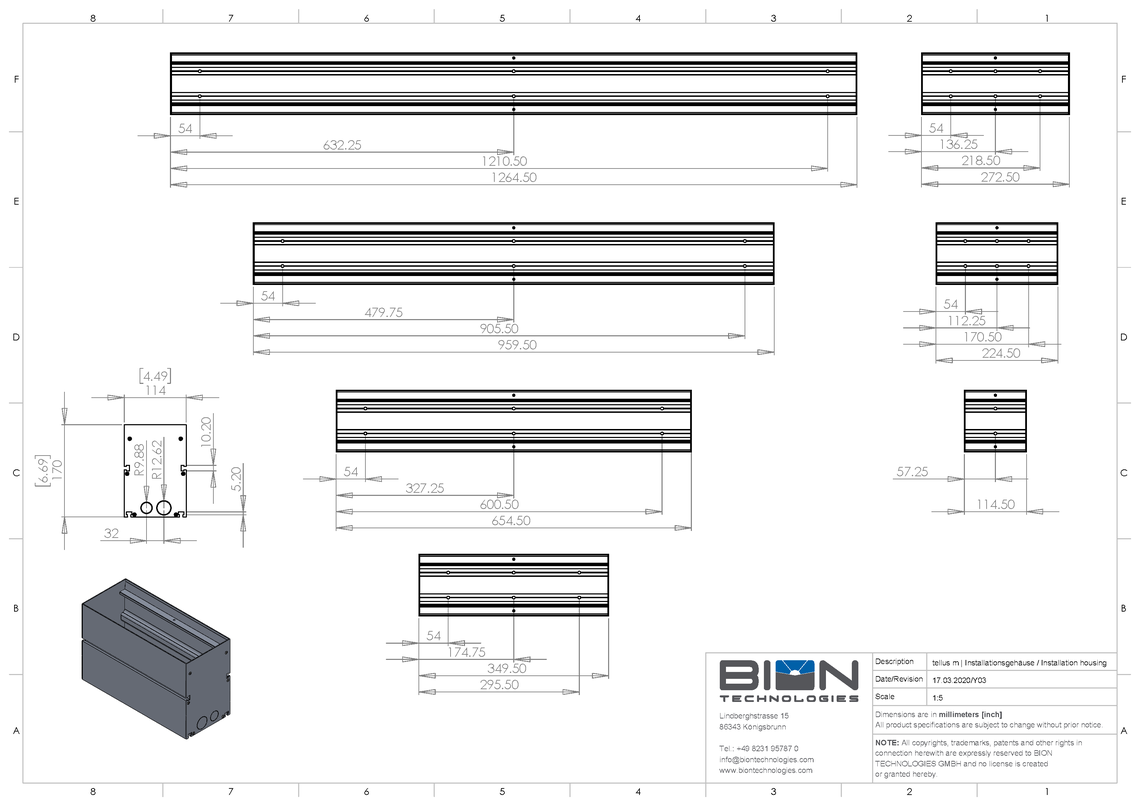 tellus m installation box